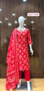 11109 kurti Pant Dupatta - Image 2